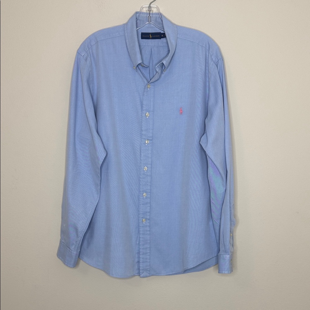 Polo by Ralph Lauren Men's Light Blue Button Down Shirt